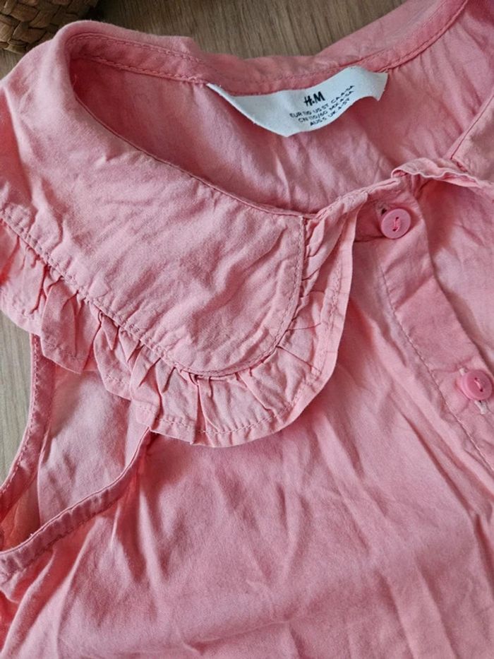 Robe sans manches col claudine h&m 4/5 ans - photo numéro 5