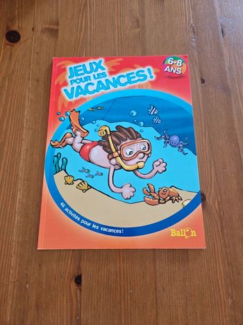 Livre jeux pour les vacances 6-8 ans neuf