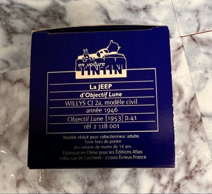 Voiture Jeep Tintin éditions Atlas - photo numéro 3