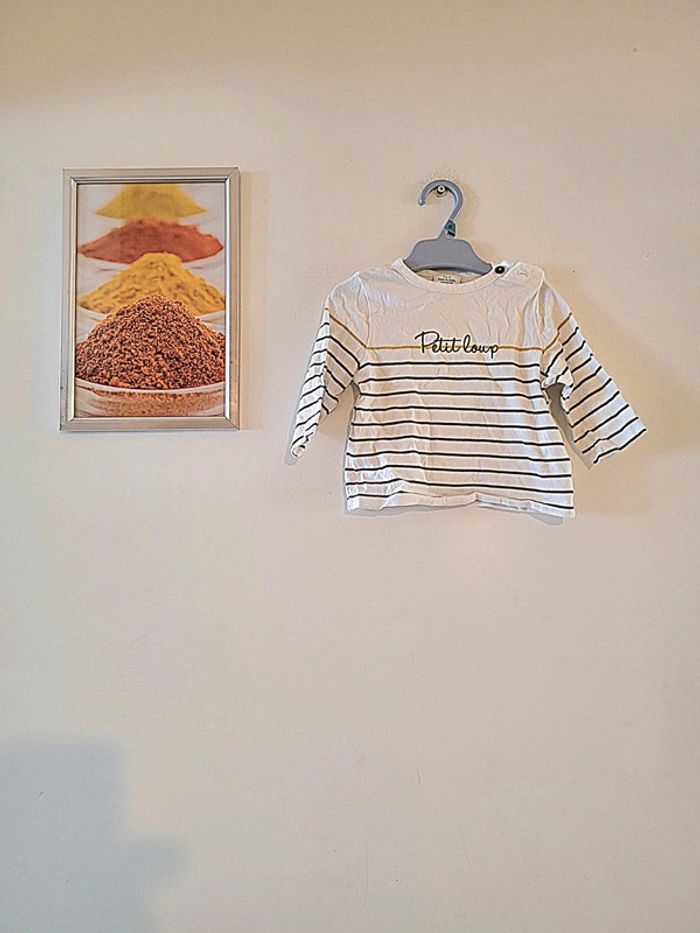 T shirt manche longue tape à l œil 6 mois
