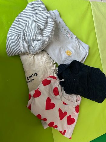 Lot vêtements traces d’usures 