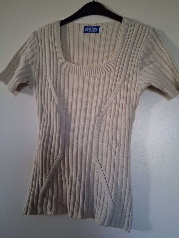 Pull été  beige " t- 34-36 "