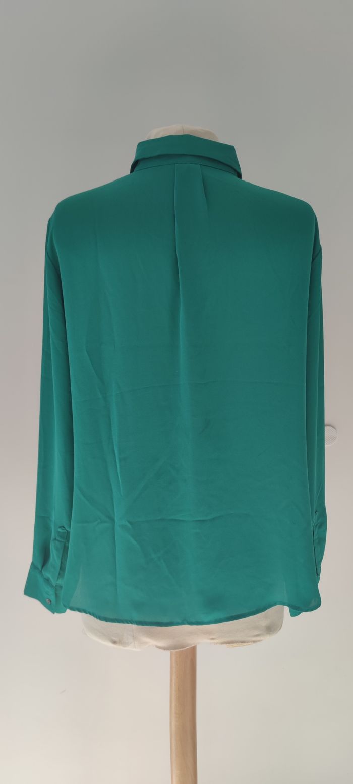 Chemise verte H&M femme Taille 36 – manches longues – élégante & chic - photo numéro 4