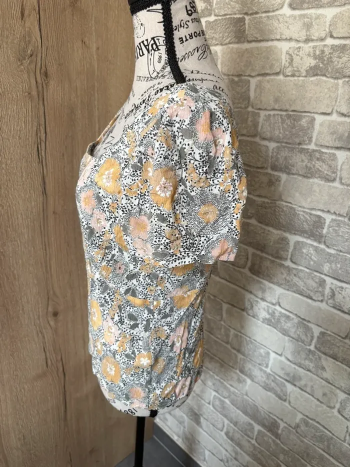 Blouse manche courte taille M - photo numéro 4