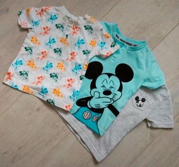 Lot de 3 tee shirts Mickey 6 mois neufs