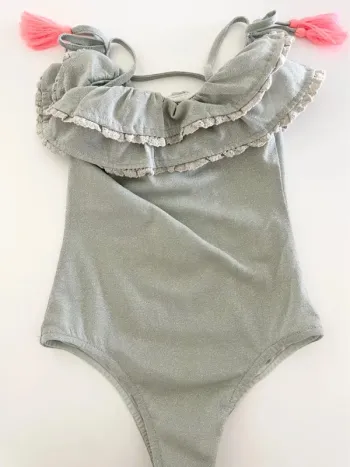 Maillot bleu pailleté 6 ans Louise Misha