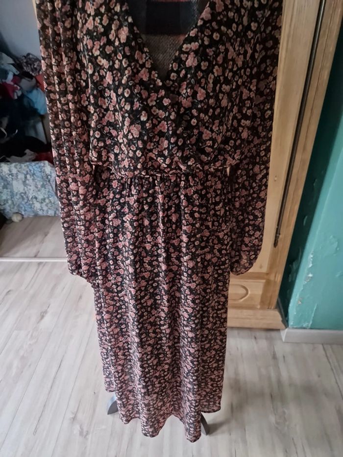 Robe maxi cerise blue taille l Fleurie - photo numéro 3