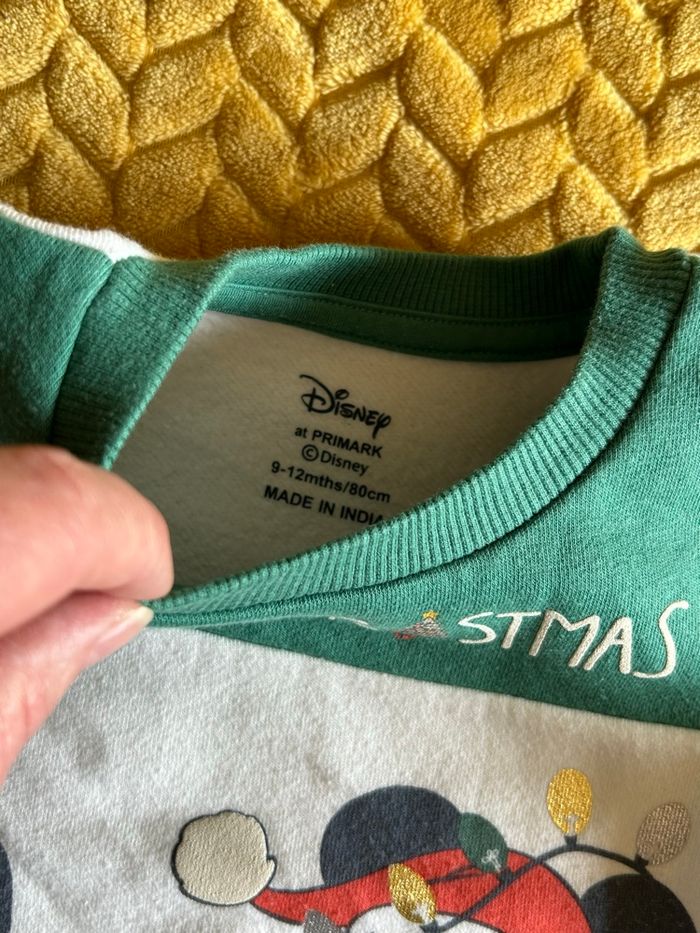 Pull de noël Disney Mickey bébé garçon 12 mois - photo numéro 2