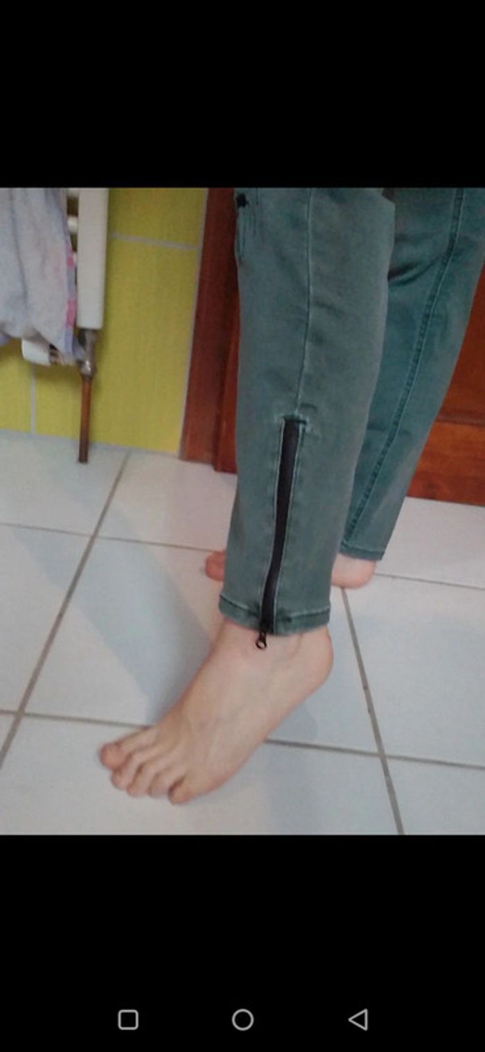 Jeans femme skinny gris vert Street One - photo numéro 6