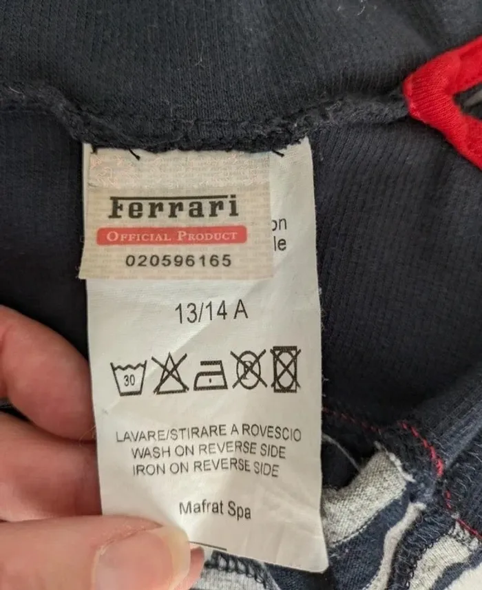 Polo à rayures - Ferrari - taille 13/14 ans - photo numéro 5