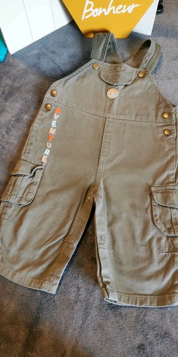 Salopette mi saison vert kaki 1 an