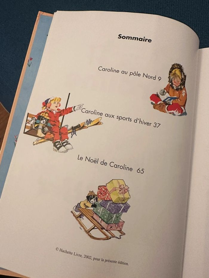Album Hachette 3 histoires de Caroline livre Pierre Probst pôle nord sports d’hiver Noel - photo numéro 4