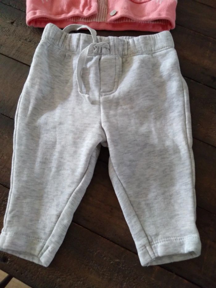 Ensemble pantalon de jogging et gilet lupilu bébé fille 6 mois - photo numéro 7