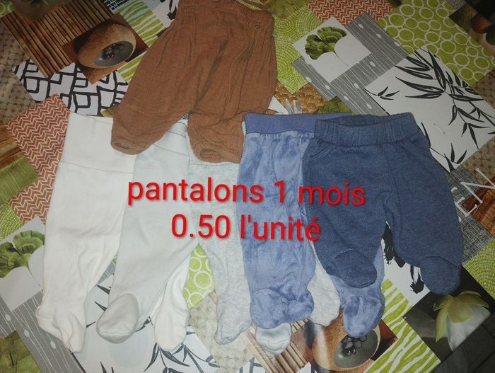 Pantalons 1 mois