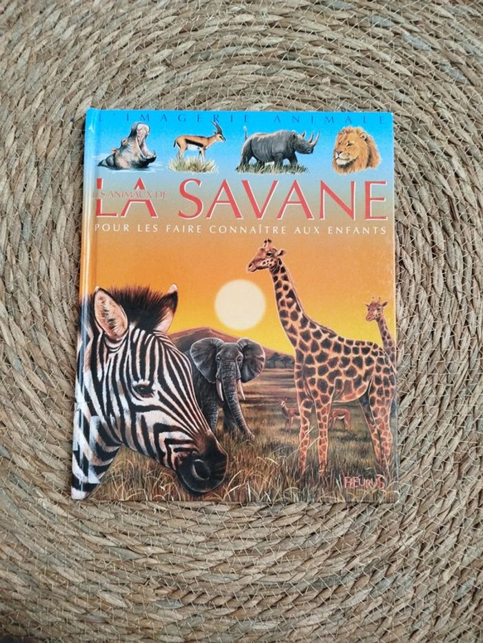 Livre animaux de la savane