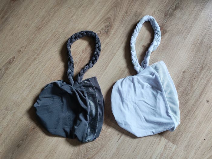 Bonnet turban gris avec tresse - photo numéro 2