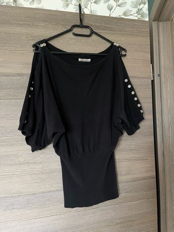 Magnifique pull Sépia S épaules dénudées
