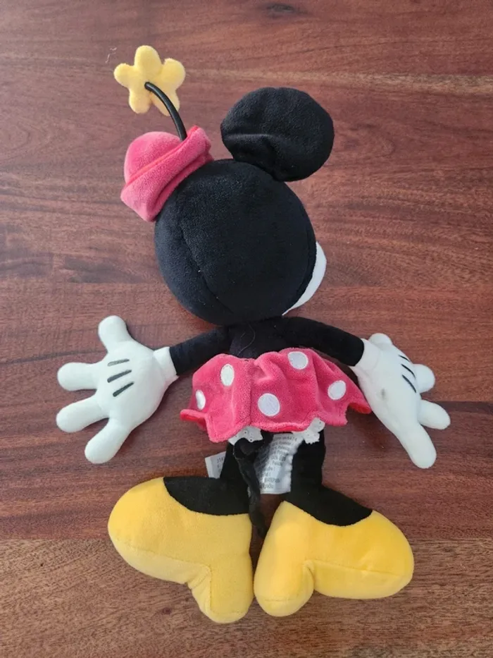 Peluche Disney Minnie Rouge Chapeau Fleur 🧸 - photo numéro 2
