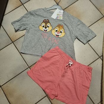 pyja short Disney TIC & TAC Taille XS - NEUF
