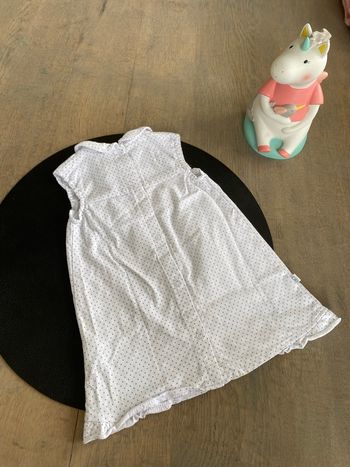 Robe 3 mois Obaibi blanche
