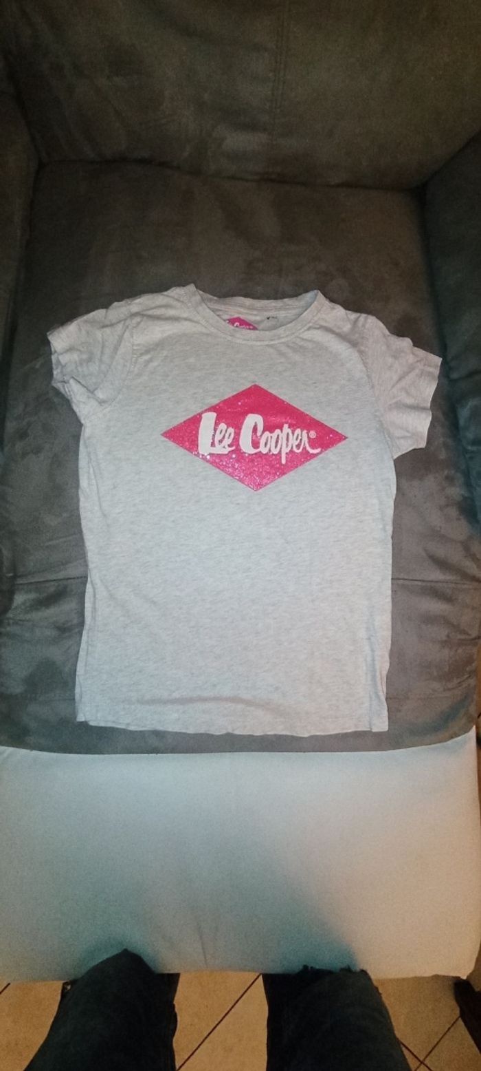 T-shirt fille 10 ans Lee Cooper - photo numéro 2