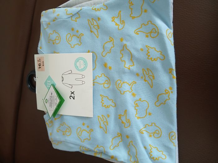 lot 2 pyjamas en coton garcon tex baby 67 cm 6 mois - photo numéro 2