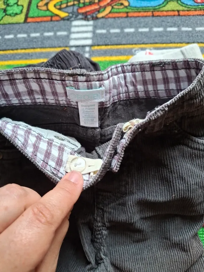 Lot de 4 pantalons velours - photo numéro 5