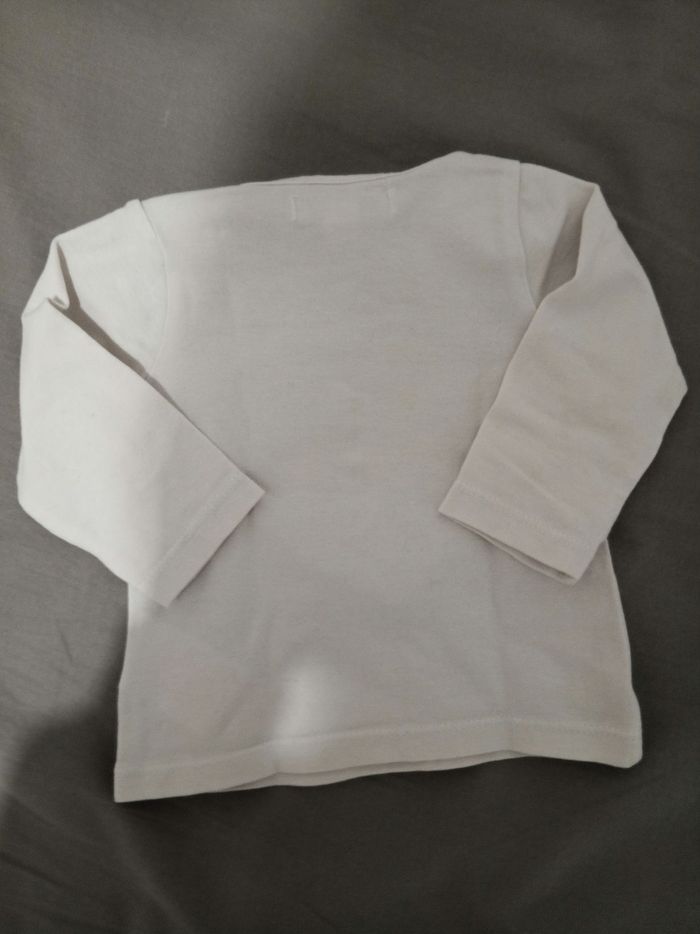 T-shirt ML "cœur" _ 3 mois - photo numéro 3