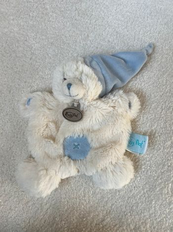 Doudou plat babynat ours beige