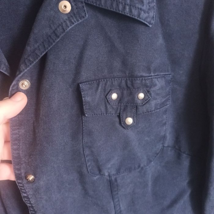 Look élégant et moderne veste chemise  marine T38 lyocell - photo numéro 4