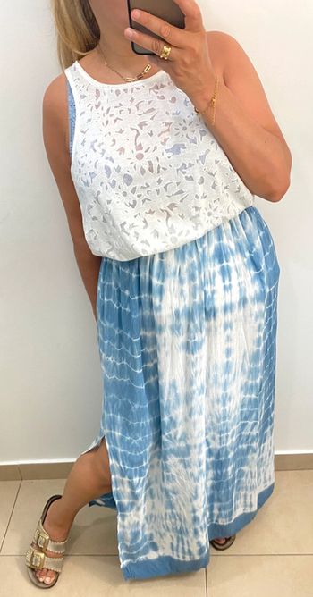 💙Jupe Longue Fendu Bohème Tie and dye Taille Unique