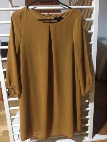 Jolie robe demi-saison moutarde taille 34 H&M