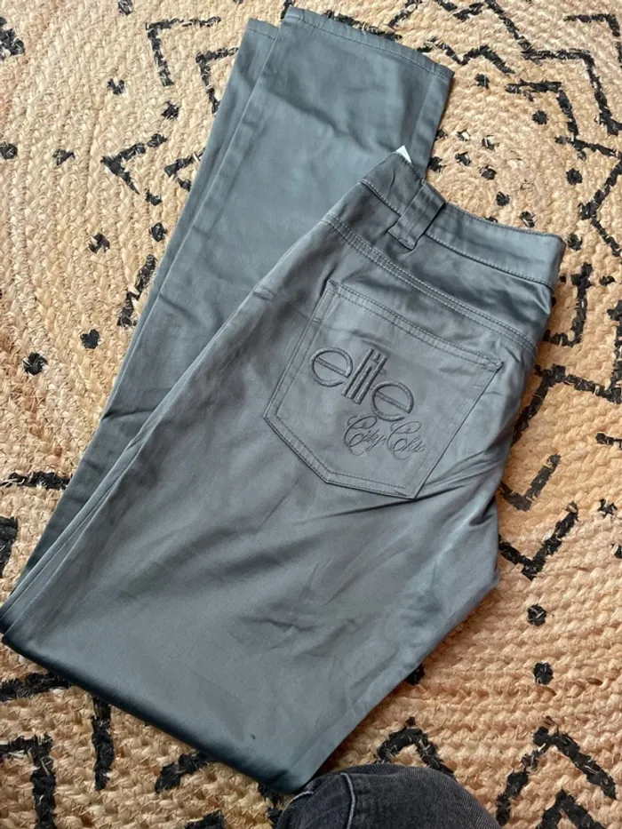 Pantalon élite satiné gris - photo numéro 3