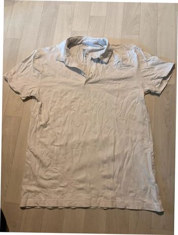 Polo blanc manches courtes M h&m