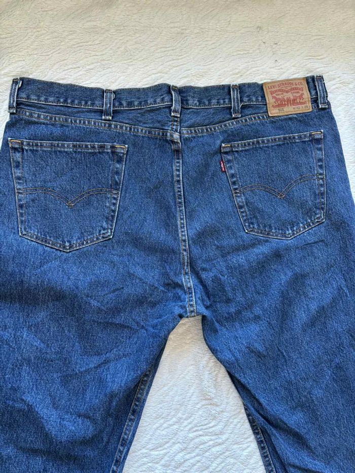 Jean Levi’s 505 3XL/56 L29 homme grande taille Mexico bleu brut taille haute relaxed fit droit - photo numéro 13