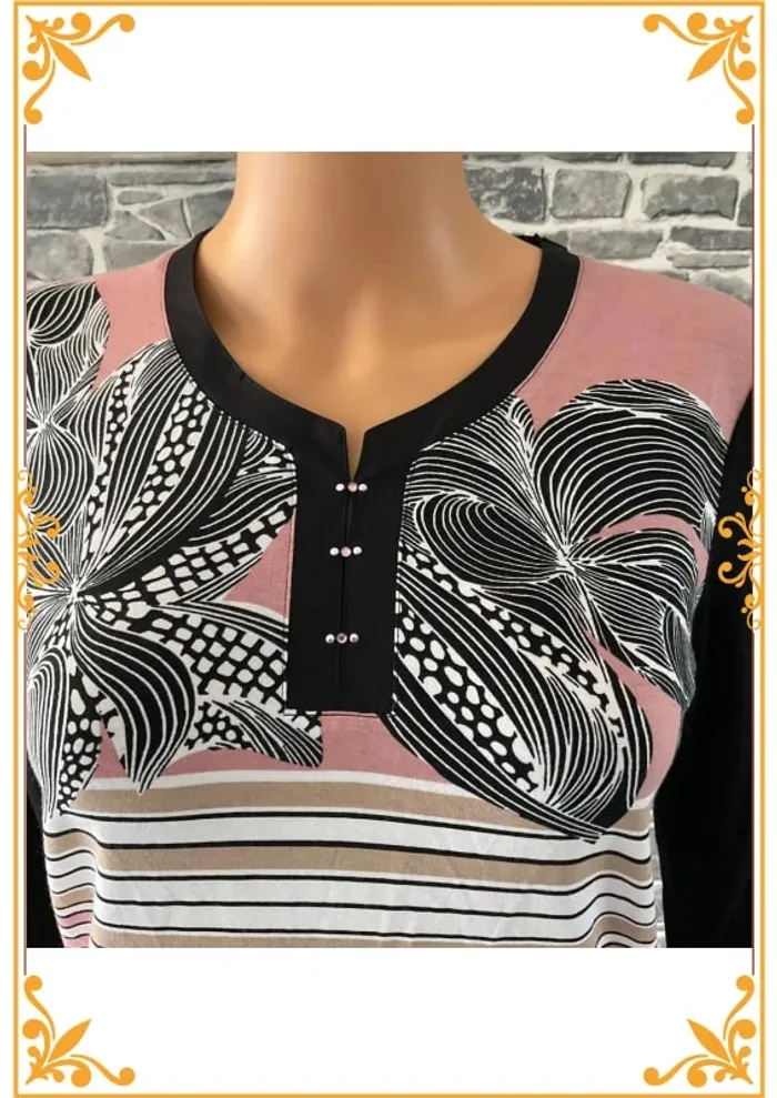 T-shirt manches 7/8éme " Christine Laure " - photo numéro 2