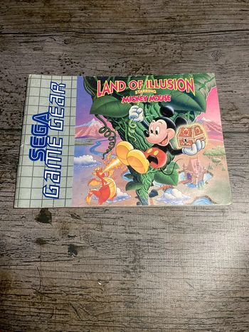 Notice Land of illusion starring Mickey Mouse Sega Game Gear loose