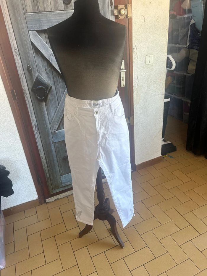 Jeans blanc femme neuf