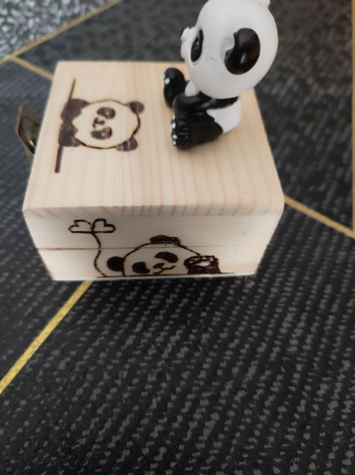 🌟 Coup de cœur – Pot à dents Panda 🐼✨ fait main - photo numéro 4