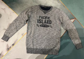 Pull gris 10 ans