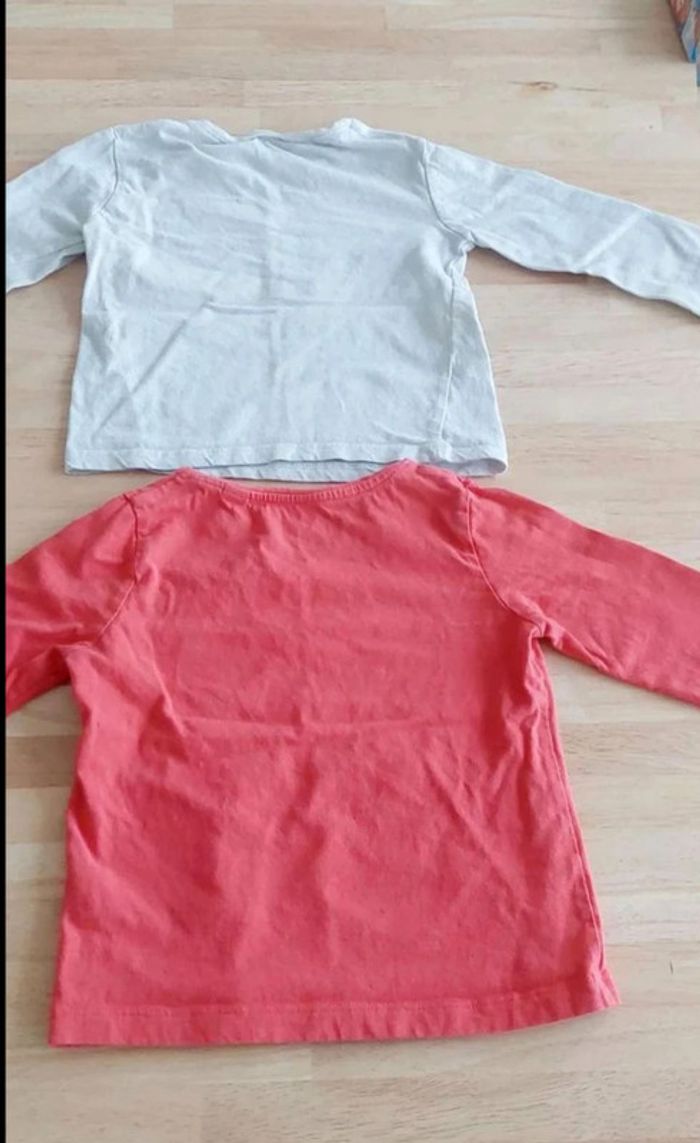 Lot de 2 tee-shirts manches longues Fille T 3ans - photo numéro 2