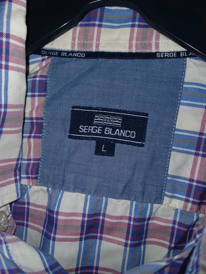 Chemise à carreaux Serge Blanco - photo numéro 3