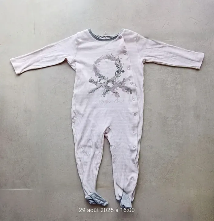 Pyjama 1 pièce fille - 2/3 ans - photo numéro 2