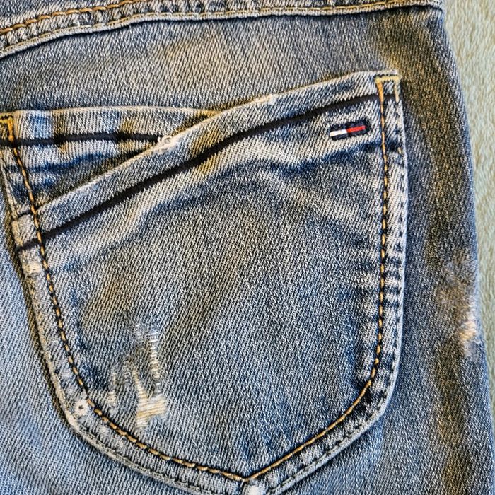 Pantacourt Jeans Femme vintage Y2K 🩳 Tommy Hilfiger - Taille W28 / FR38 - photo numéro 7
