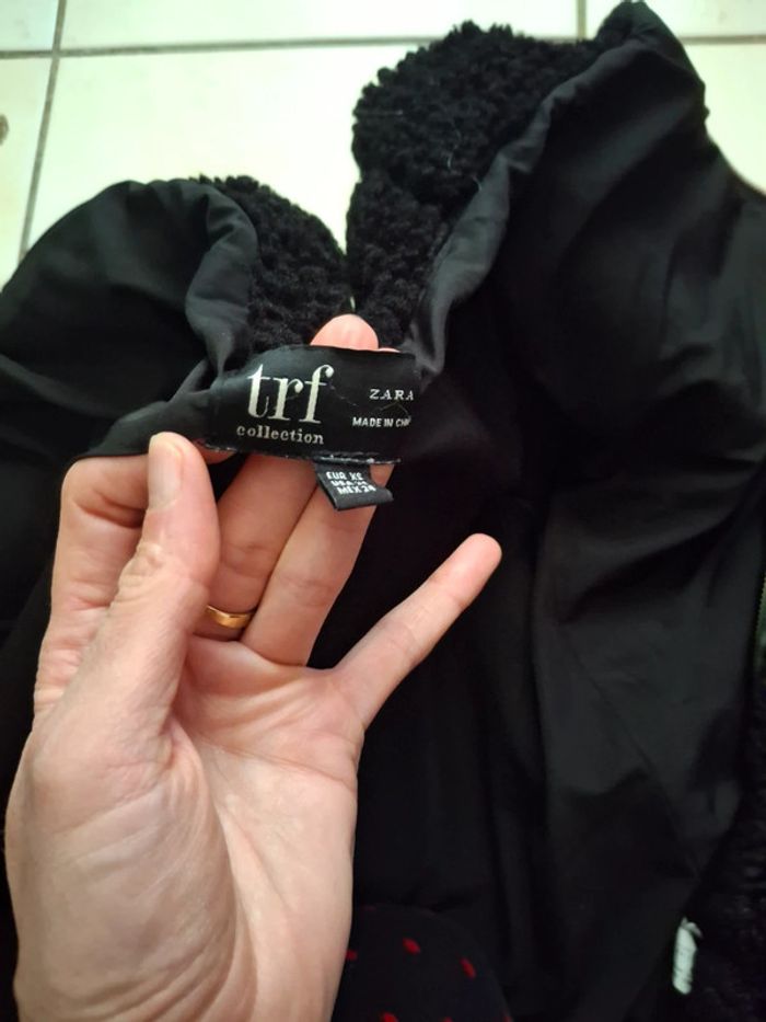 Manteau court en fausse fourrure zara - photo numéro 3