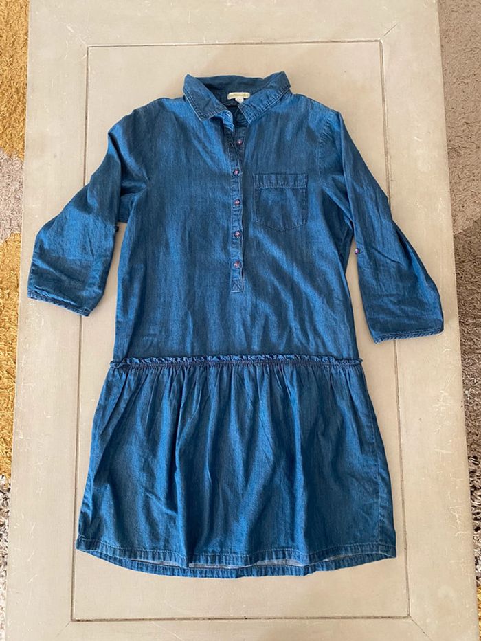 Robe baby doll en jeans (double robe) Vert Baudet 12 ans - photo numéro 4