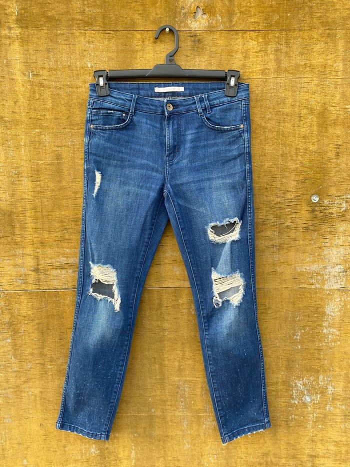 Jean brut coupe droite Zara