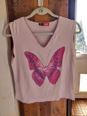 Débardeur imprimé papillon