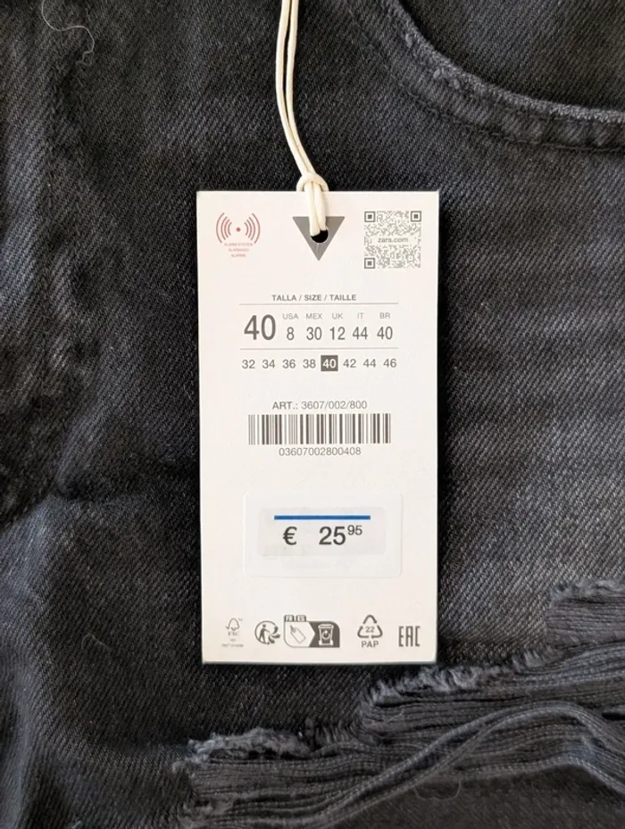 Zara short femme High Rise Curved Shorts Taille 40 USA 8 - photo numéro 6