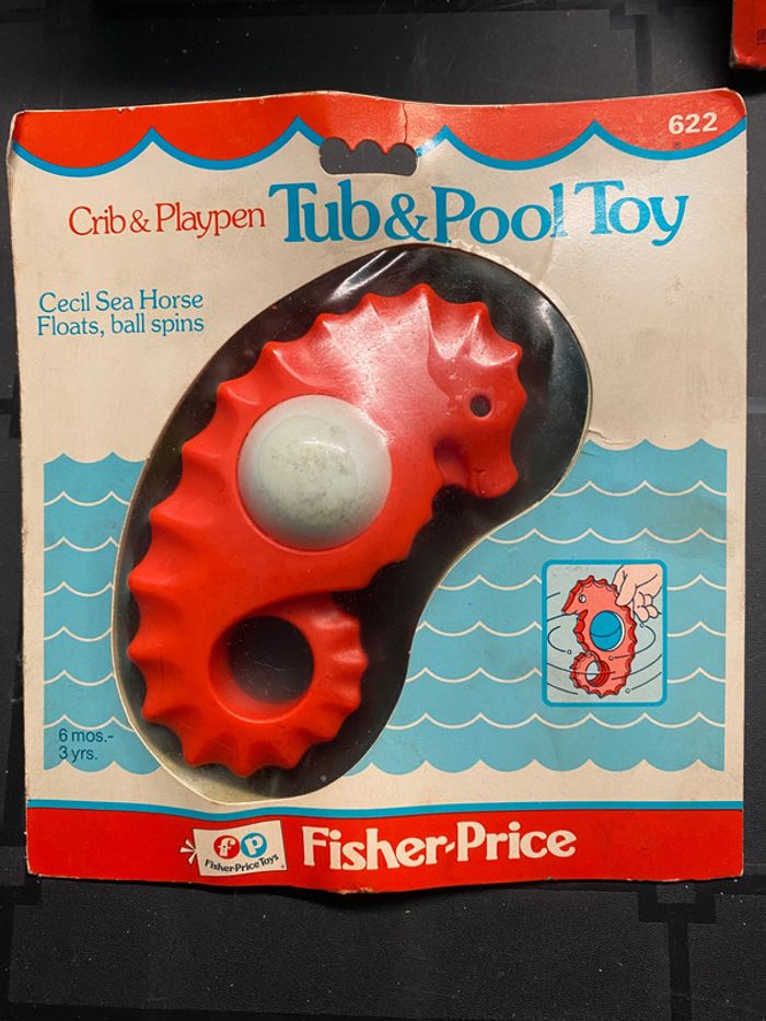 pas d envoie avec homerr fisher price 1978 tub & pool toy cecil sea horse